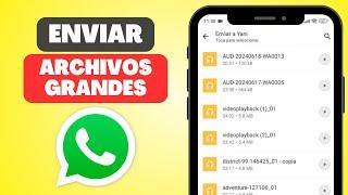 Cómo Enviar ARCHIVOS de Audio GRANDES en WhatsApp Funciona