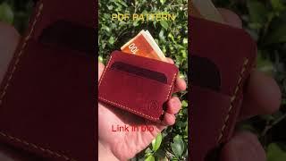 PDF pattern  #leather #wallet #cardholder #hamdmade #leathercraft www.etsy.comshopMidasaWorkshop