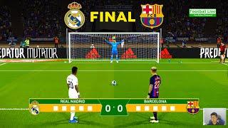 Real Madrid vs Barcelona - Penalty Shootout 2023 Final Supercopa Espana  eFootball PES Gameplay