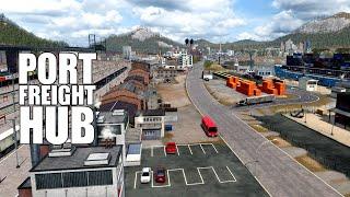 Detailing the port freight hub  Transport Fever 2 Metropolis #21