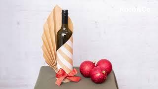 How to do our festive wine bottle wrap