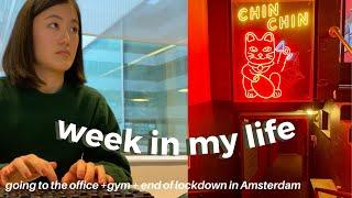 WEEK IN MY LIFE IN AMSTERDAM  going to the office and club 