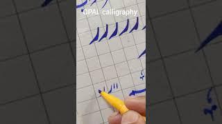 How to write Daal Ray wao with cut marker #calligraphy #urducalligraphy #shorts #opalcalligraphy