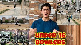 How many fitness for under 16 fast bowlers and bowling pace in PCB trials   3 months challenge 