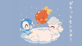 POKÉMON  Cozy Winter Music Compilation to study relax sleep to All Generations