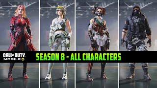 Season 8 All Free & Paid Characters CODM - Battle Pass Skins S8 Cod Mobile Leaks