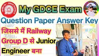 RRB JE GDCE Exam Paper 2022   My Answer Key 2022  Promotional Departmental Examination #rrbgdce