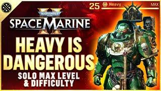 Space Marine 2 - Heavy Class Is DANGEROUS  Solo Max Heavy  Max Difficulty Gameplay