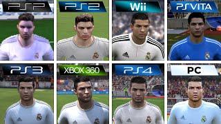 FIFA 14 - PSP vs PS2 vs Wii vs PS Vita vs PS3 vs XBOX 360 vs PS4 vs PC Side By Side