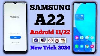 Samsung A22 FRP Bypass Android 1112 Without Pc  New Method 2024