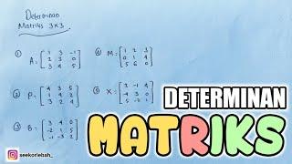 DETERMINAN MATRIKS ORDO 3x3 ‼️