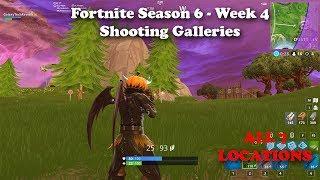 Fortnite - All Shooting Gallery Locations Season 6 Week 4 Challenge