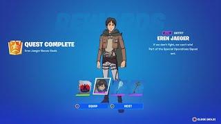 How To Unlock The EREN JAEGER Skin QUICKLY How To Do The Eren Jaeger Challenges