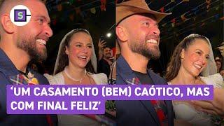 Paolla Oliveira e Diogo Nogueira se casam em arraial junino Final feliz