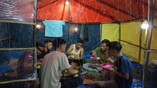 diguyur hujan deras tidur nyenyak di cabin besar ramai ramai di hutan relaxing rain sound