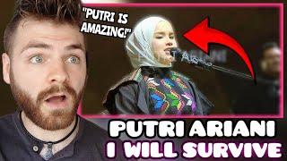 British Guy Reacts to Putri Ariani I WILL SURVIVE  GLORIA GAYNOR COVER  LIVE  REACTION