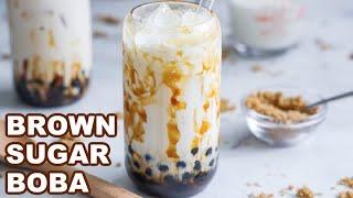  EASY Brown Sugar Boba Milk Tea