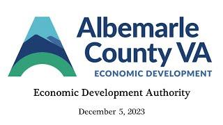 Economic Development Authority - December 5 2023