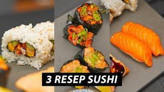 Mudah Tidak Praktis RESEP 3 SUSHI RUMAHAN LAGI NIH.. SUSHI 3 WAYS..