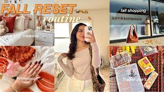 FALL sunday RESET VLOG  cleaning & organizing fall shop with me new nails