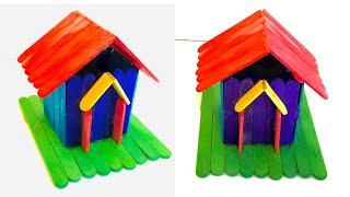 How To Make Popsicle Stick House  Ice-Cream Stick Easy Craft Idea  DIY Miniature House