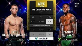 Джек Делла Маддалена vs Рэнди Браун UFC 284