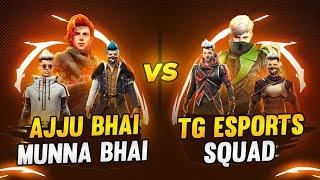 AjjuBhai & Munna Bhai Vs TG E-Sports Squad - Total Gaming - Free Fire Telugu - MBG ARMY #4Vs4 #mbg