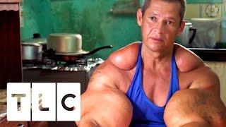 Bodybuilders Inject Muscles With Oil  Real Life Hulks