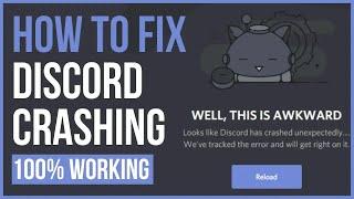 FIXED DISCORD WELL THIS IS AWKWARD 2024  Fix Looks Like Discord Has Crashed Unexpectedly