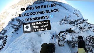SKIING WHISTLER BLACKCOMB BLACK DIAMONDS VIA POV - Bitter End Water Face Die Hard