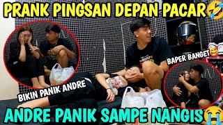 PRANK PINGSAN DEPAN PACAR‼️LULU SAKIT PARAH ANDRE SAMPE NANGIS