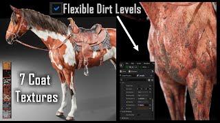 Shader features of Real Time Horse in Unreal Engine 5