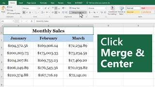 How to merge and unmerge cells in Microsoft Excel