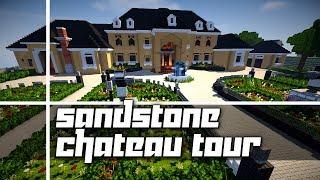 Minecraft Beautiful Sandstone Chateau Twitch Sub Server Tour - #6