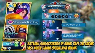 REAKSI KETEMU SUBSCRIBERS KU DI RANK MYTHICAL GLORY TAPI DIA GAK SADAR LAGI KETEMU AKU WKWK  - MLBB