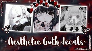 Aesthetic Goth icon decals  decal ids Pt.2 For your Royale high journal Bloxburg Etc. ｡･o･｡ﾉ