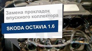 Замена прокладок впускного коллектора Reinz 71 36061 00 на Skoda Octavia