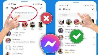 How to Fix Messenger Missing Chat History Sync Now Option Not Showing Problem Solve 2024