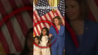 Pelosi weird body language #pelosi #nancypelosi #bodylanguage