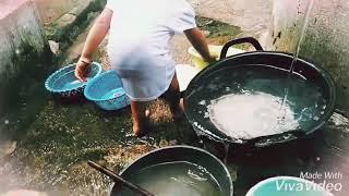 Gokil anak kecil belajar cuci piring