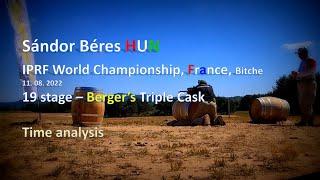 IPRF World Championship Stage 19th Sándor Béres - time analysis