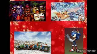 Sonic and his special friends celebrating Christmas