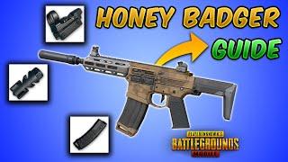 New Honey Badger Weapon PUBG Mobile GuideTutorial -damage Rate of Fire recoil test update 2.4