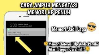 CARA AMPUH MENGATASI MEMORI HP PENUH TANPA HAPUS APLIKASI FOTO VIDEO  byDesiPurba