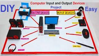 computer input and output devices project model - diy - simple and easy  howtofunda