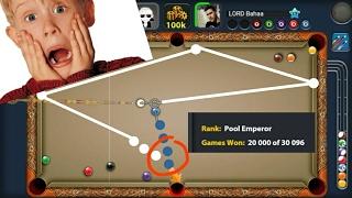 20000 Games won  .227 Trillion coins  Indirect highlights Bahaa Alajlani Part 2  8 ball pool