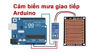 #231 Mạch cảm biến mưa rơi giao tiếp với Arduino  Rain sensor Arduino