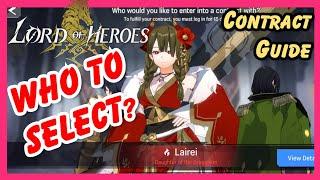Lord Of Heroes Contract Guide  Which Hero To Choose?