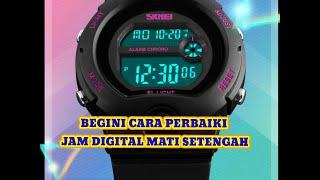 CARA SERVIS JAM DIGITAL HILANG SETENGAH GAMBAR