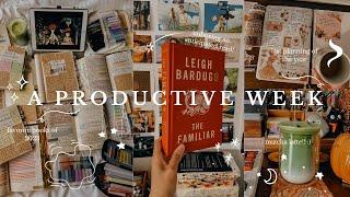 a productive week  9-5 day in the life reading planning cozy wholesome vlog ️